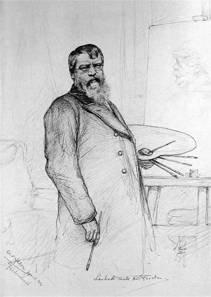 Franz von Lenbach malt Bismarck