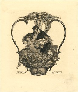 Franz von Bayros Ex libris Ignáz Alpár
