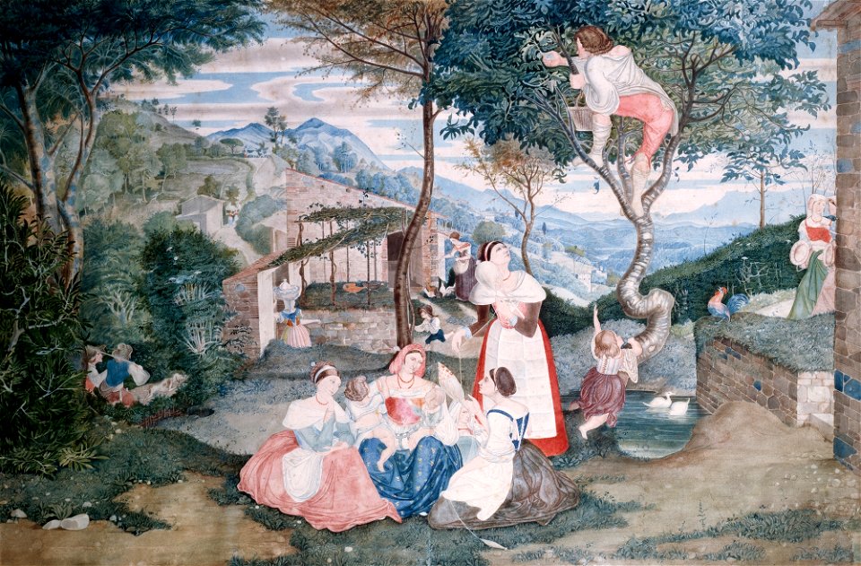 Franz Theobald Horny - Italienisches Landleben