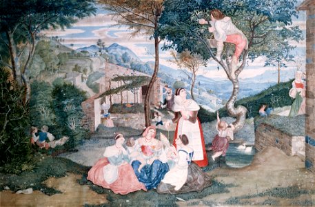 Franz Theobald Horny - Italienisches Landleben