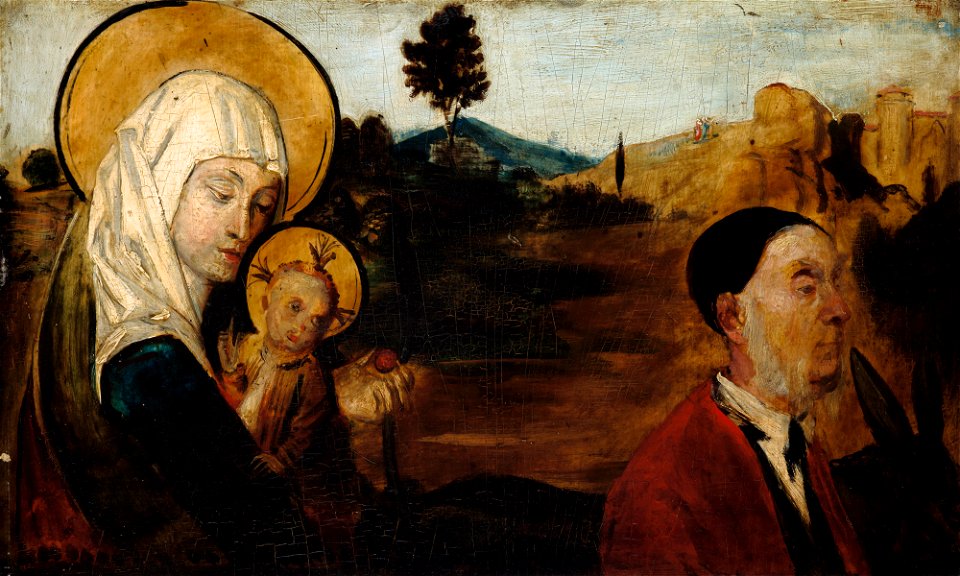 Franz von Lenbach - Flucht nach Ägypten, mit Baron Karl Eduard von Liphart als Joseph - L 306 - Lenbachhaus
