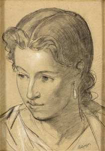 Franz von Defregger Portrait einer jungen Frau