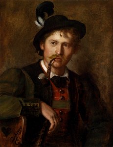 Franz von Defregger Portrait eines jungen Tirolers 1897