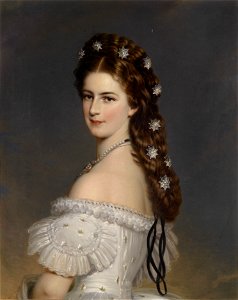 Franz Xaver Winterhalter Kaiserin Elisabeth mit Diamentsternen (Werkstattwiederholung)