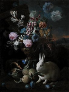 Franz Werner Tamm - Flower Piece with Rabit - KMS626 - Statens Museum for Kunst