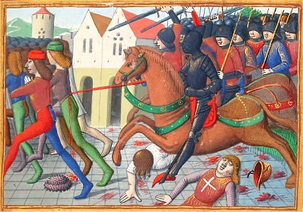 Français 5054, fol. 52, Prise du Mans (1427)
