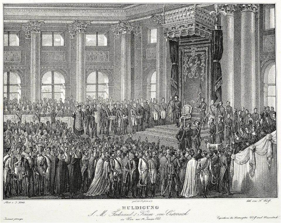 Franz Wolf Huldigung Ferdinand I