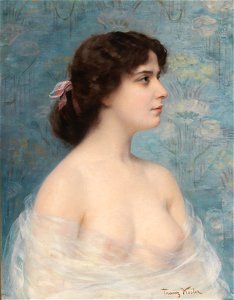 Franz Xaver Kosler - Young Beauty. Free illustration for personal and commercial use.