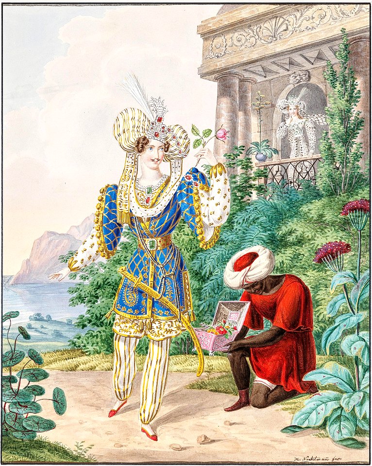 Franz Xaver Nachtmann Orientalischer Prinz und Diener