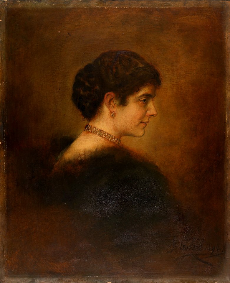 Franz von Lenbach – Ritratto di Maria Firmian Kuffner (1894)