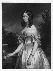 Franz Xaver Winterhalter (1805-73) - Victoire of Saxe-Coburg-Gotha, Duchesse de Nemours (1822-1857) - RCIN 405127 - Royal Collection