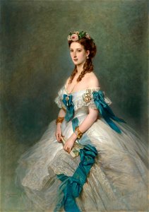 Franz Xaver Winterhalter (1805-73) - Queen Alexandra (1844-1925) when Princess of Wales - RCIN 402351 - Royal Collection. Free illustration for personal and commercial use.