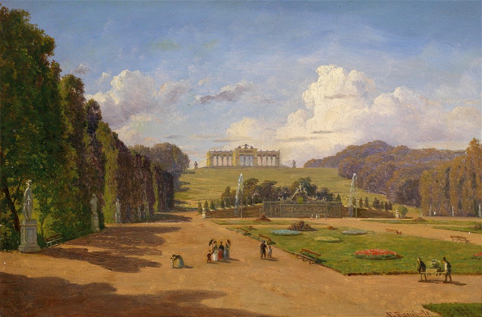 Franz Xaver Reinhold Blick auf die Gloriette