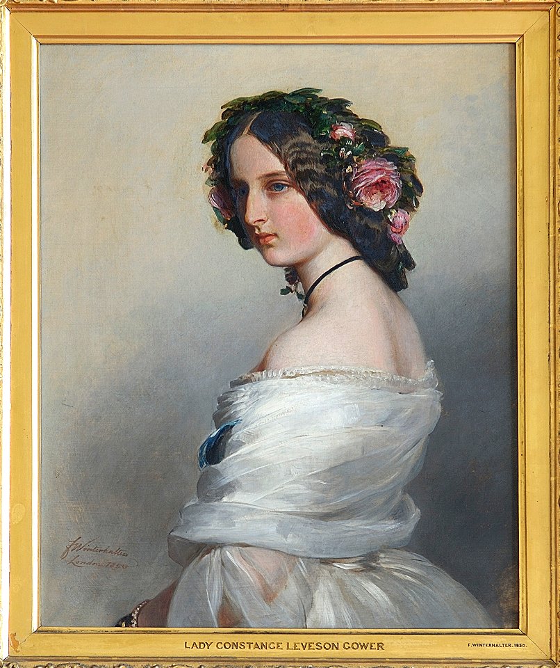 Franz Xaver Winterhalter (1805-73) - Lady Constance Leveson-Gower (1834-80), later Duchess of Westminster - RCIN 400762 - Royal Collection