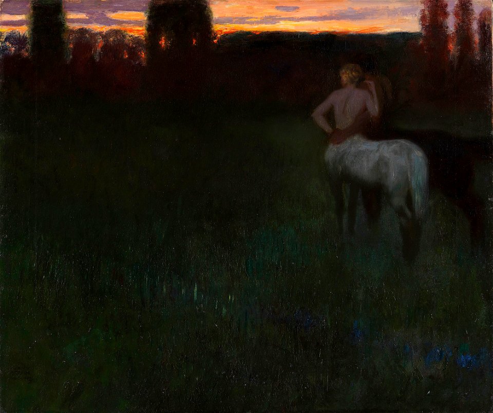 Franz von Stuck Sonnenuntergang 1891