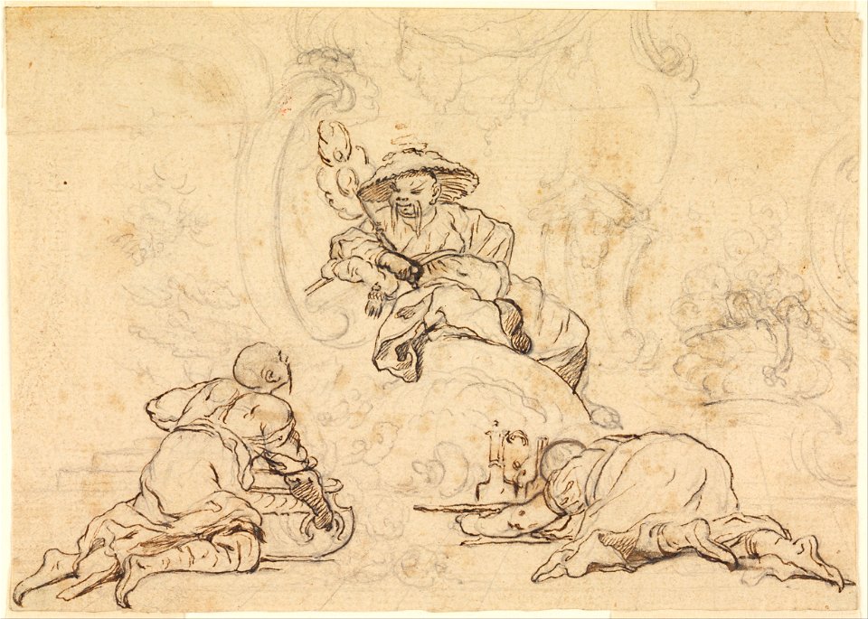 François Boucher - Designs for Chinoiserie Ornament - Google Art Project