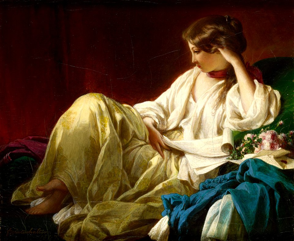 Franz Xaver Winterhalter (1805-73) - Contemplation - RCIN 400576 - Royal Collection