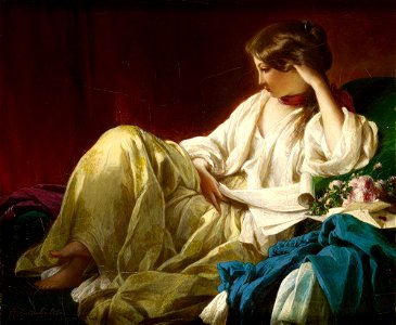 Franz Xaver Winterhalter (1805-73) - Contemplation - RCIN 400576 - Royal Collection