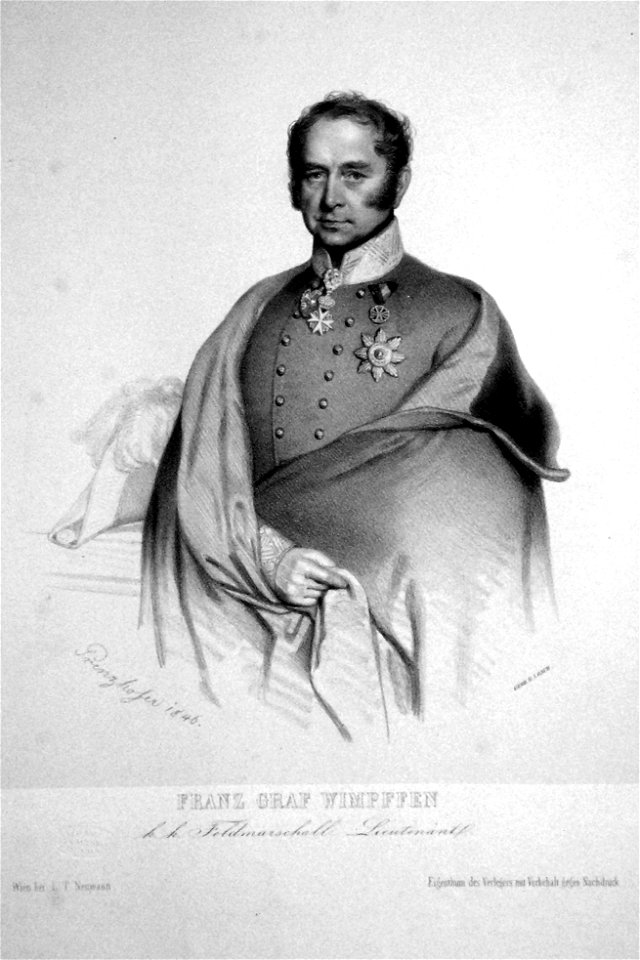 Franz von Wimpffen Litho