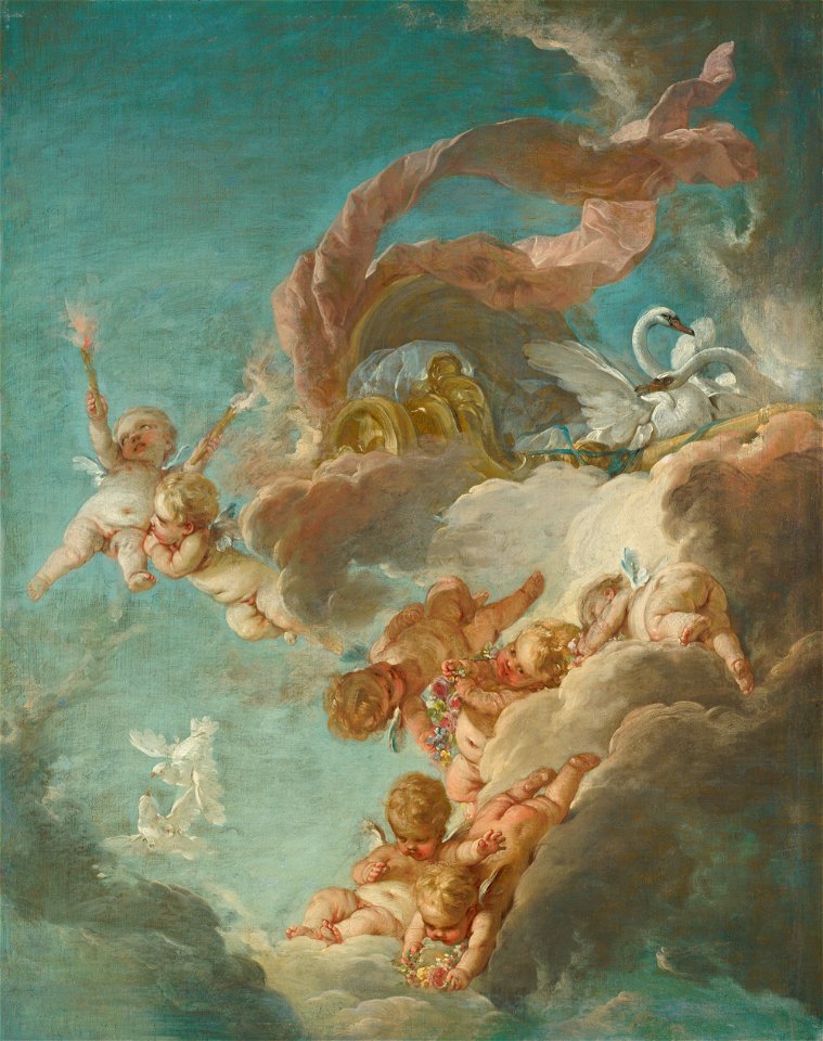 François Boucher - The Chariot of Venus - Isabella Stewart Gardner museum