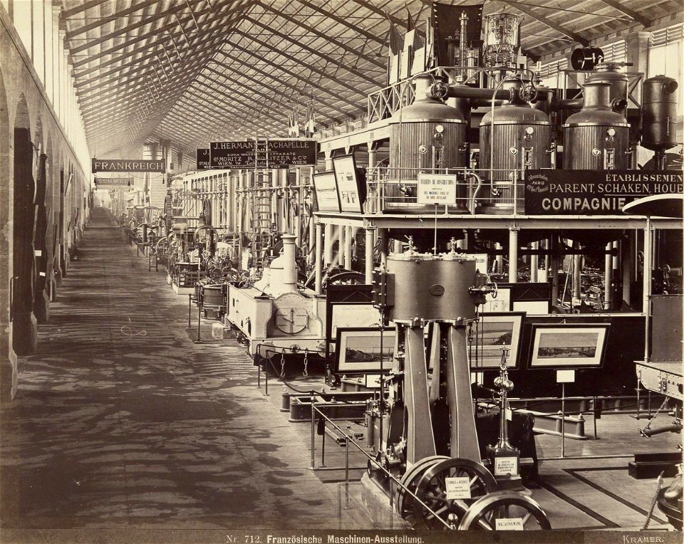 Französische Maschinen-Ausstellung Expo Wien 1873