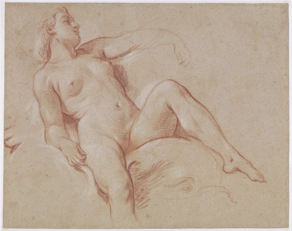 François Boucher - Female Nude on a Dolphin - Google Art Project