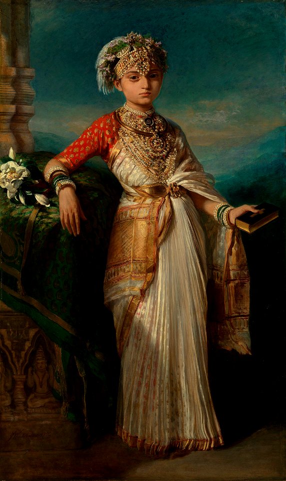 Franz Xaver Winterhalter (1805-73) - Princess Gouramma (1841-1864) - RCIN 403841 - Royal Collection