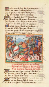 Français 5054, fol. 83, Bataille de Gerberoy (1432)