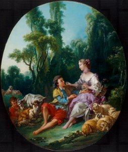 François Boucher - Are They Thinking about the Grape^ (Pensent-ils au raisin^) - 1973.304 - Art Institute of Chicago