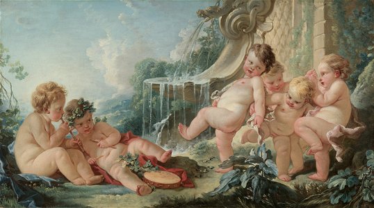 François Boucher - Music and Dance and Cupids in Conspiracy - 1948.181 - Cleveland Museum of Art