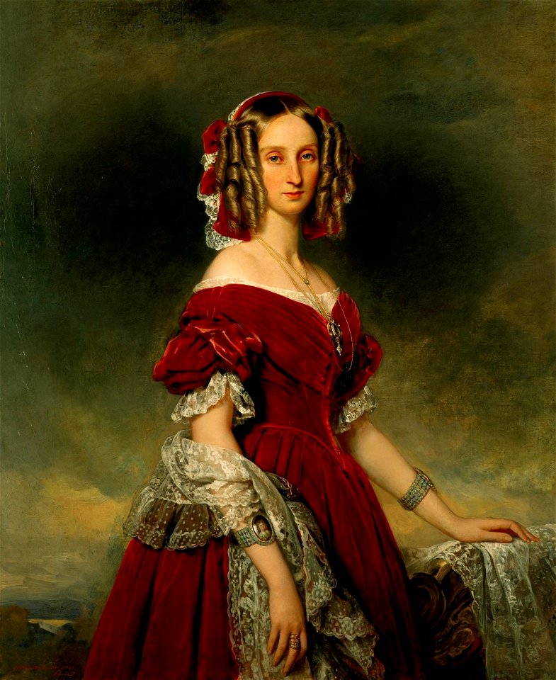 Franz Xaver Winterhalter (1805-73) - Louise, Queen of the Belgians (1812-50) - RCIN 404520 - Royal Collection