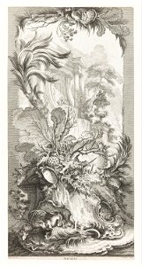 François Boucher - Rocaille (Rococo Design), in Nouveaux Morceaux pour des Paravents (New Concepts for Screens) - Google Art Project