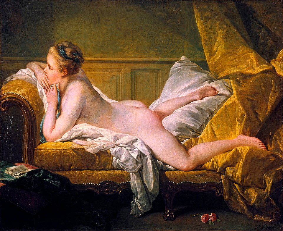 François Boucher, Ruhendes Mädchen (1751, Wallraf-Richartz Museum)