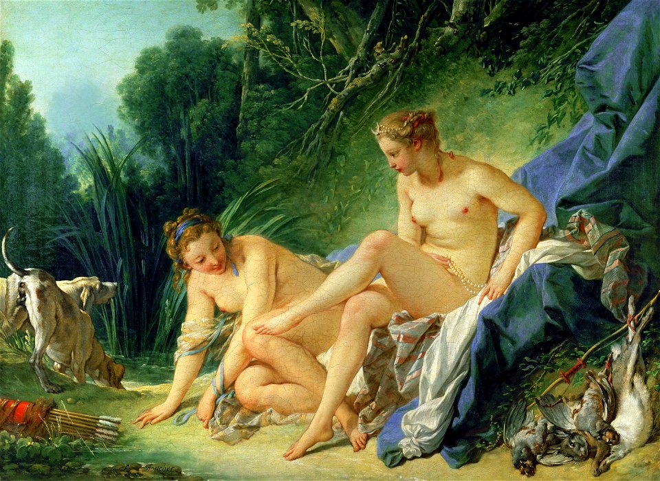 François Boucher - Diana Resting after her Bath, 1742