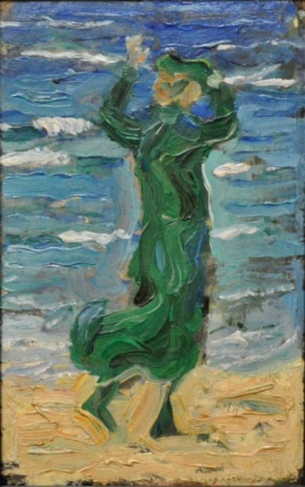 FRANZ-MARC FRAU-IM-WIND-AM-MEER CC-BY-SA BSTGS 14972