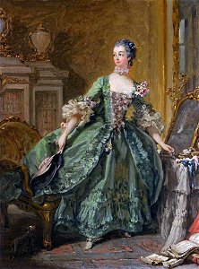 François Boucher, Sketch for a Portrait of Madame de Pompadour (1721 - 1764), c. 1750 at Waddesdon ManorFXD