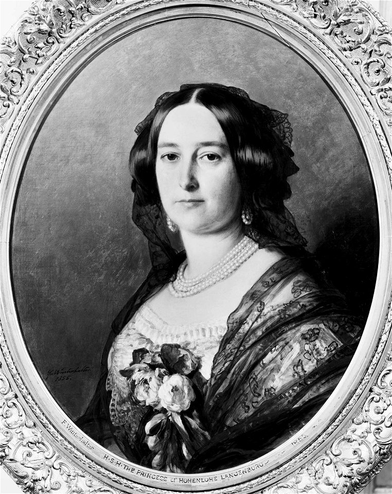 Franz Xaver Winterhalter (1805-73) - Feodora, Princess of Hohenlohe-Langenburg (1807-72) - RCIN 404691 - Royal Collection