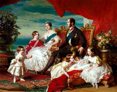 Franz Xaver Winterhalter Family of Queen Victoria. Free illustration for personal and commercial use.