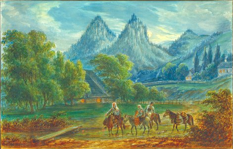Franz Xavier Knapp - Die beiden Berge Adam und Eva bei Pozorita