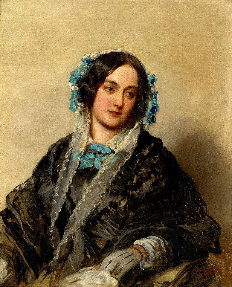 Franz Xaver Winterhalter (1805-73) - Frances, Countess of Gainsborough (1814-1885) - RCIN 400759 - Royal Collection