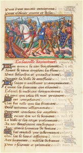 Français 5054, fol. 11, Bataille d'Azincourt (1415)