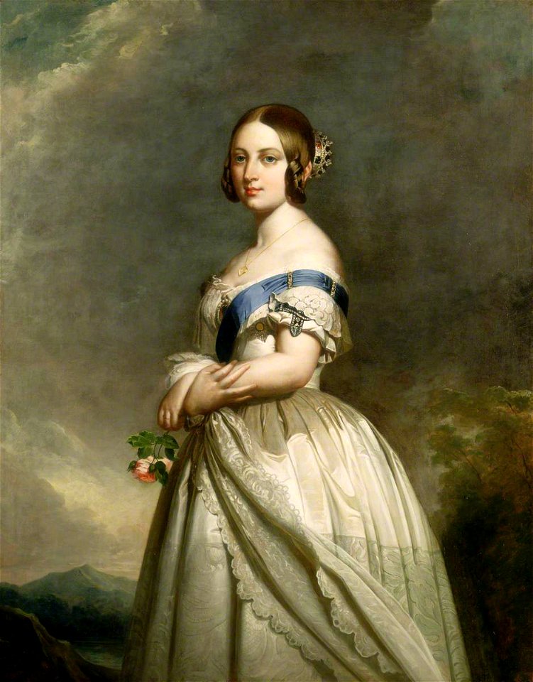 Franz Xaver Winterhalter (1805-1873) (copy after) - Queen Victoria (1819–1901) - BHC3071 - Royal Museums Greenwich