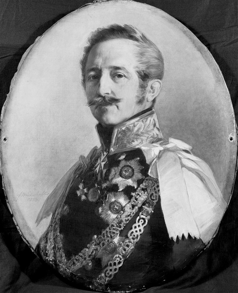 Franz Xaver Winterhalter (1805-73) - Ernest, Prince of Hohenlohe-Langenburg (1794-1860) - RCIN 405107 - Royal Collection