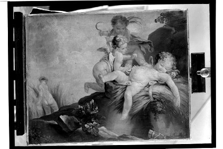 François Boucher - Putta playing in the grain field (L'amour moissonneur) - M.Ob.684 MNW - National Museum in Warsaw