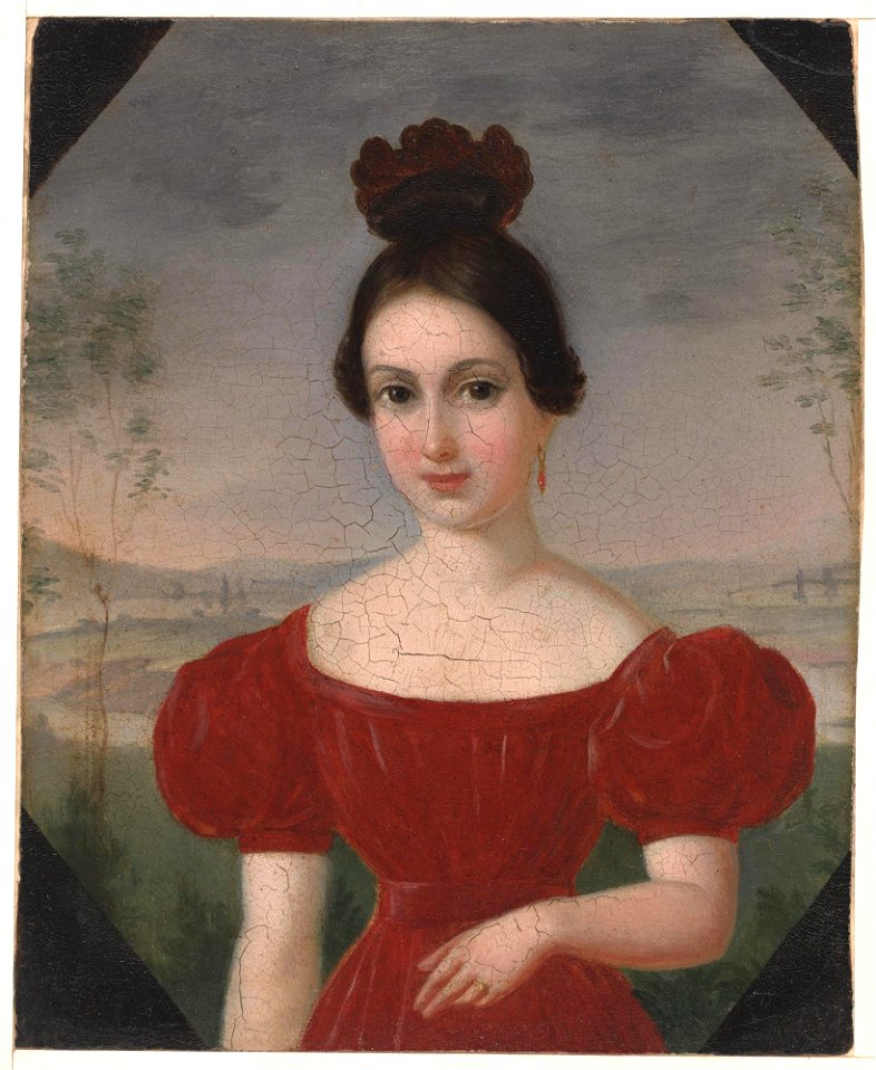 François (Franz Joseph) Fleischbein - Portrait of Marie Louise Têtu, Madame François Fleischbein - 2007.24.1 - Dallas Museum of Art