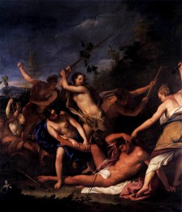 Gregorio Lazzarini - Orpheus and the Bacchantes (detail) - WGA12528