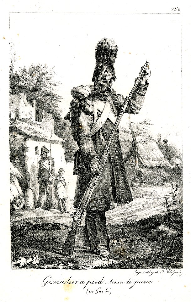 Grenadier a pied, tenue de guerre (ex Garde) (BM 1855,0414.76)
