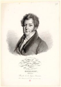 François Adrien Boieldieu by Julien Boilly. Free illustration for personal and commercial use.