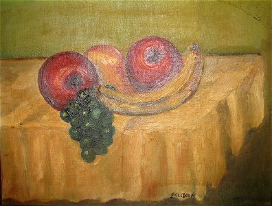 Gregor Perušek - Tihožitje s sadjem