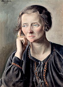 François Barraud Portrait de femme